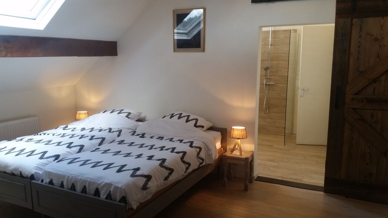 Slaapkamer (twee eenpersoonsbedden)