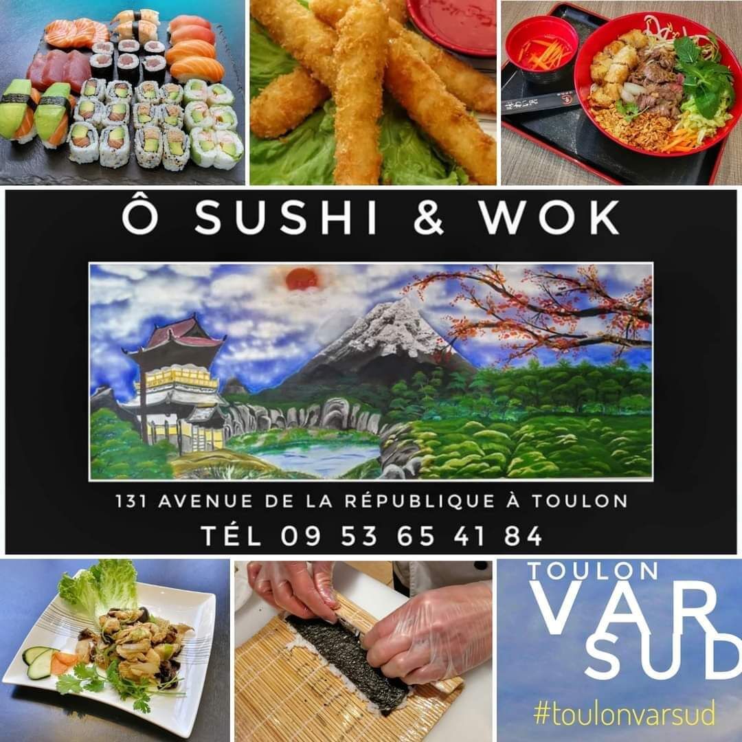 Ô SUSHI & WOK, 131 boulevard de la République, 83000 Toulon.
Tel 09 53 65 41 84 