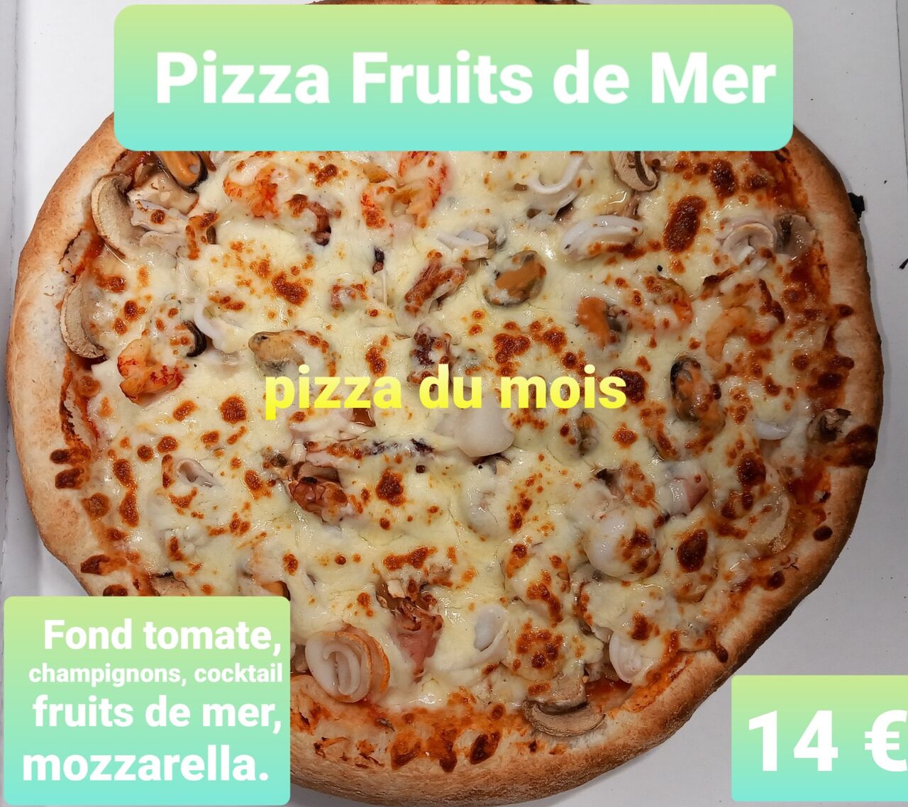 pizza fruits de mer 
