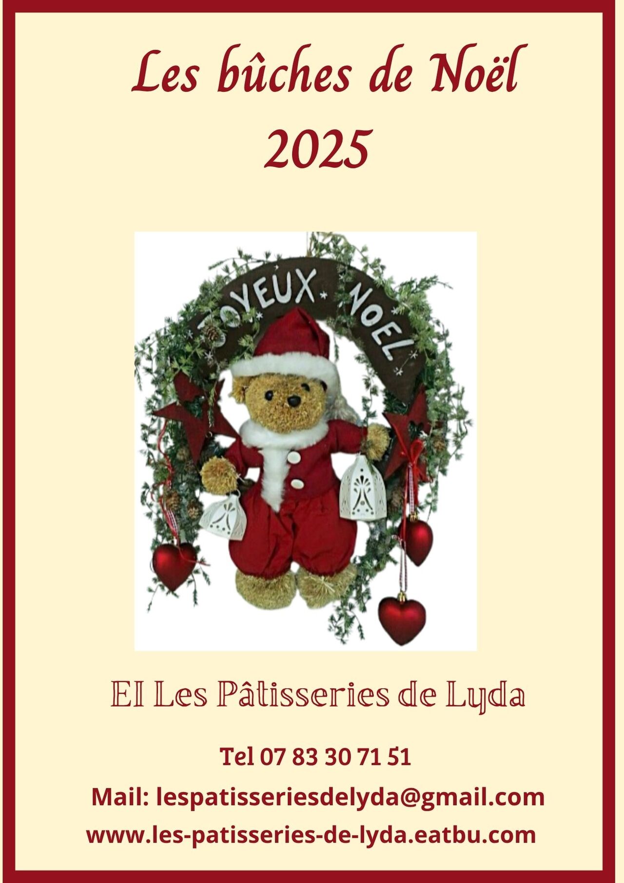 Mes propositions de bûches pour Noël 2025