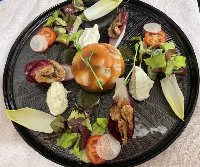 Dariole de crevettes