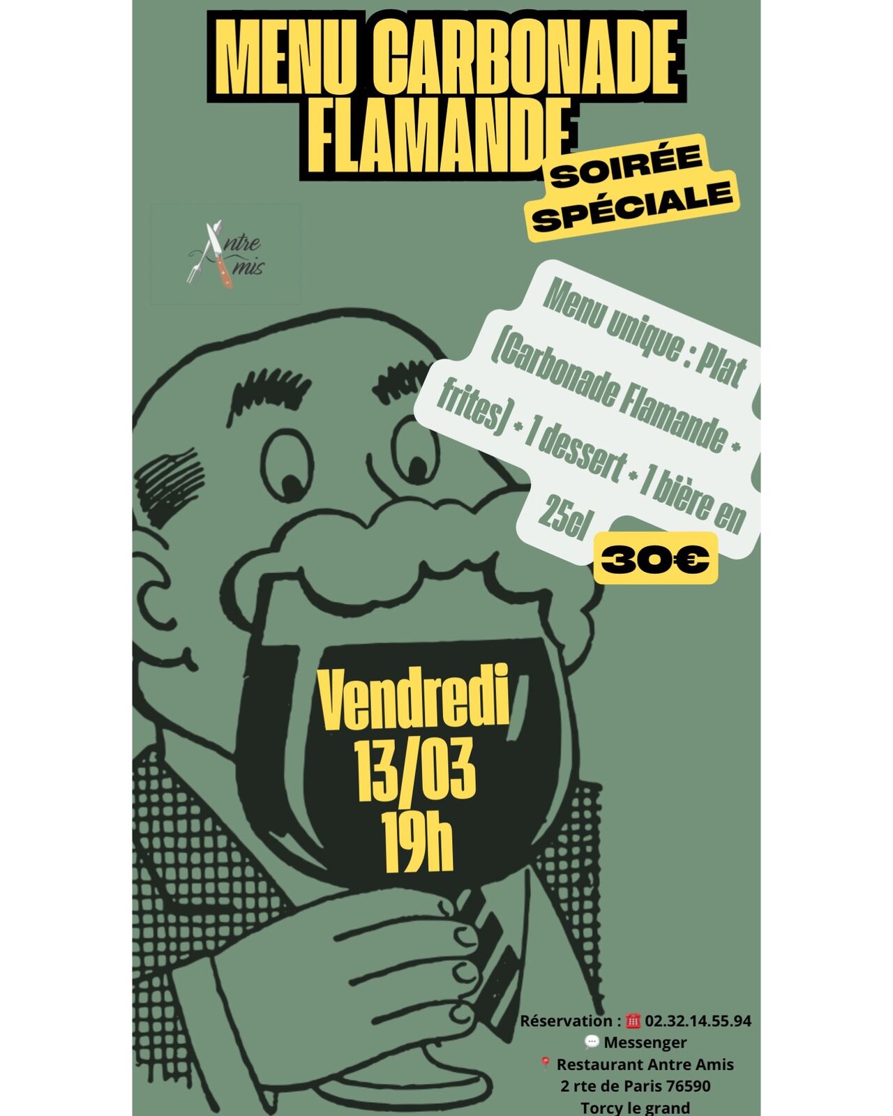 Soirée Carbonade Flamande !