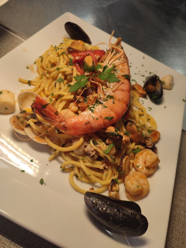 Frische Spaghetti Meeresfrüchte 