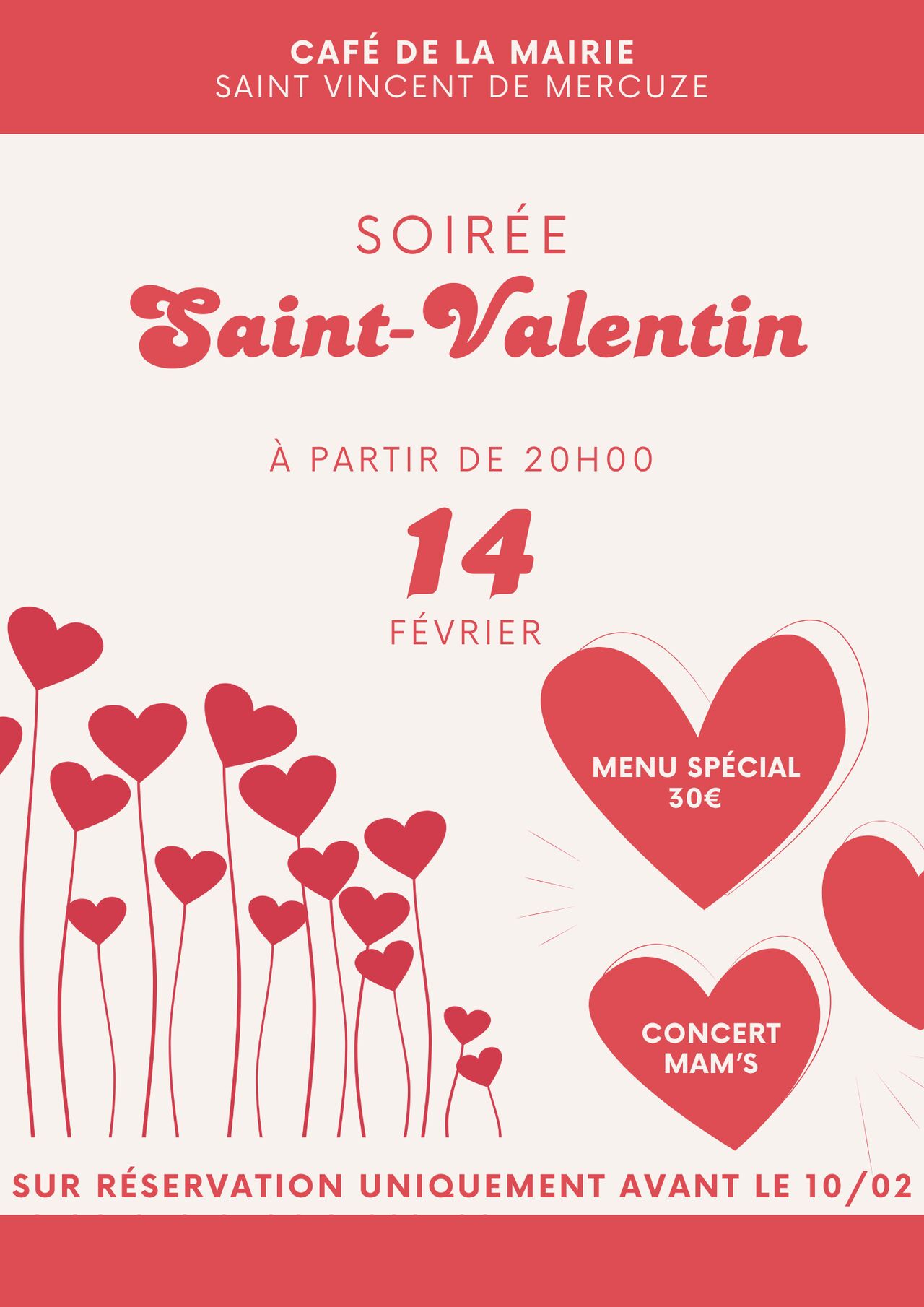 SOIREE SAINT VALENTIN