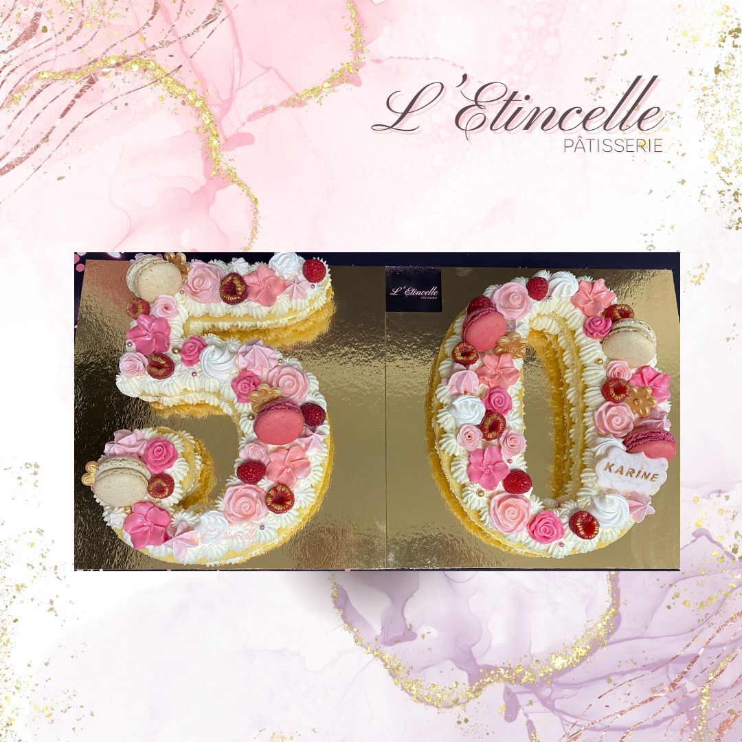 Numbers Cakes Roses