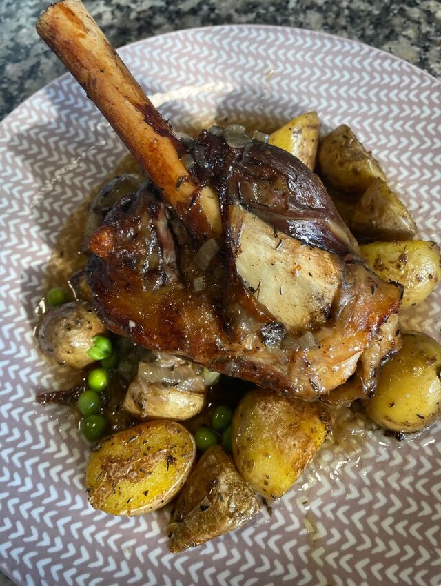 La souris d'agneau confite 7h aux parfums de Provence