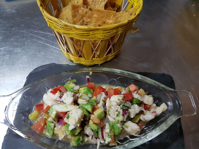 ceviche de pescado de temporada al estilo acapulco