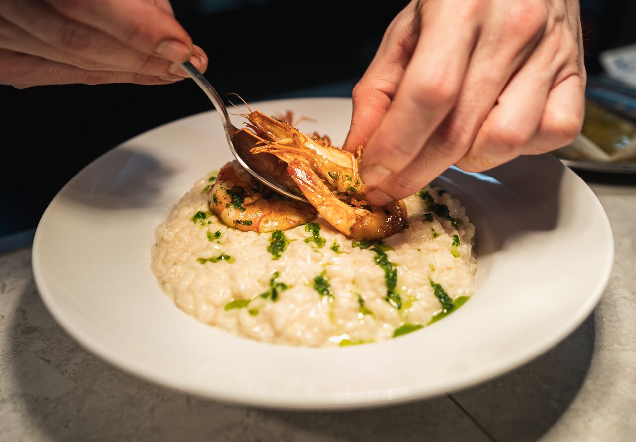 Risotto aux gambas