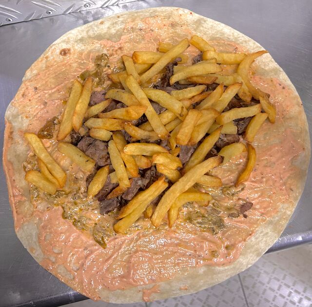 Préparation du Kebab Berbère en galette 