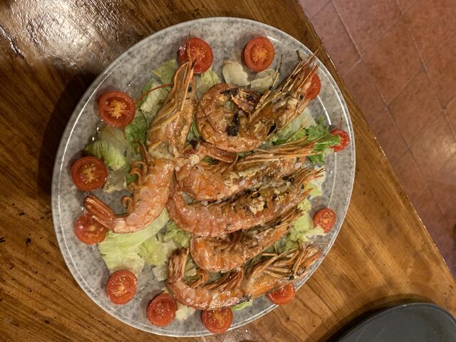 Gambones a la plancha 