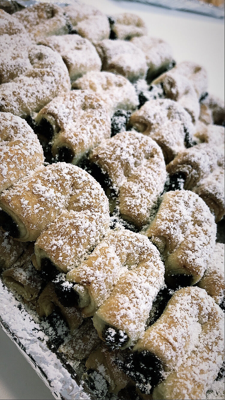 Szilvalekváros hókifli