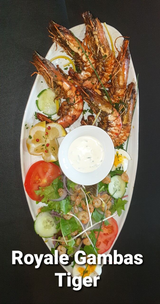 L'assiette Rogale Gambas Tiger