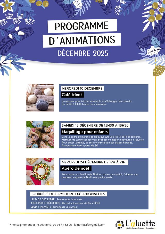 Programme Décembre 2025