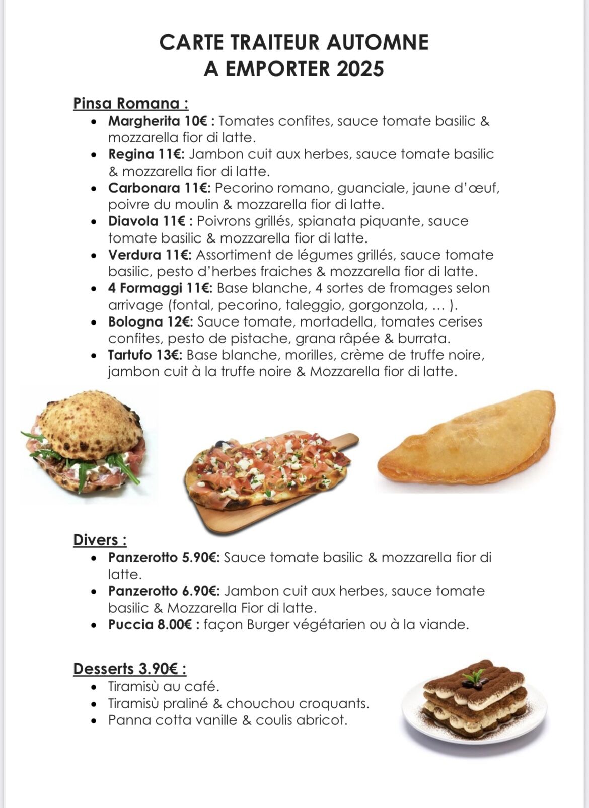 Carte automne 2025 +