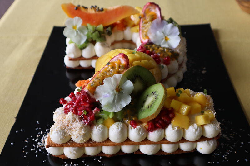 Number cake exotique 