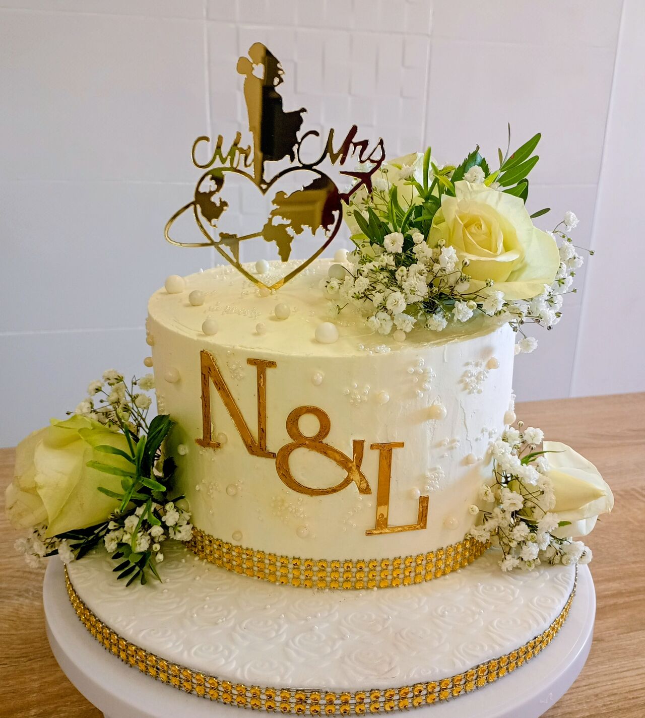 Wedding cake Natasha & Loïc 