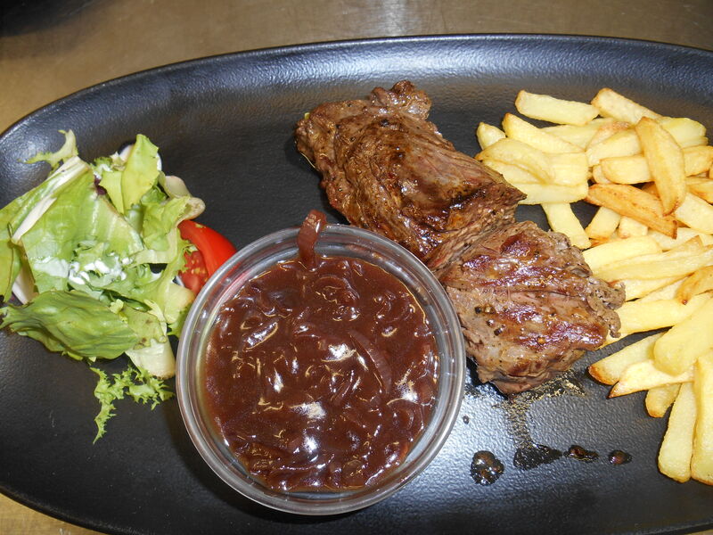 Onglet à l'échalotte en plat du jour