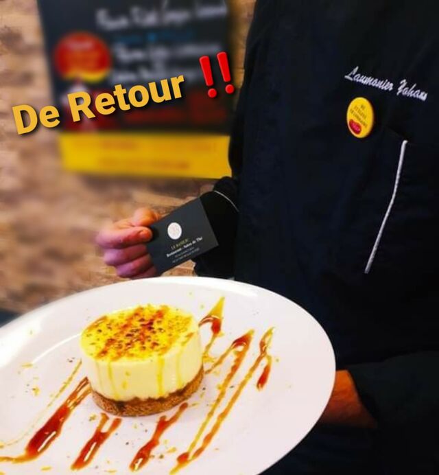 Crème brûlée St Nicolas
(Crème brûlée à la clémentine sur Génoise de Pain d'épices)