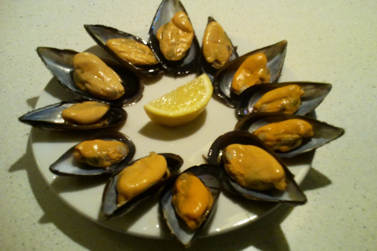 Feria del mejillón de la ría gallega.