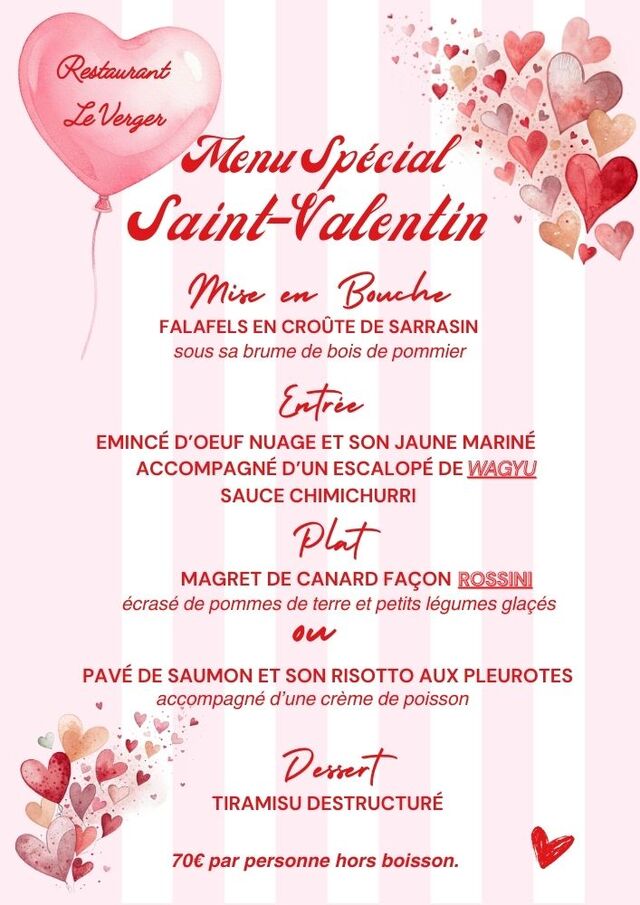 reservation sur place uniquement, acompte de 70€ pour valider votre table 