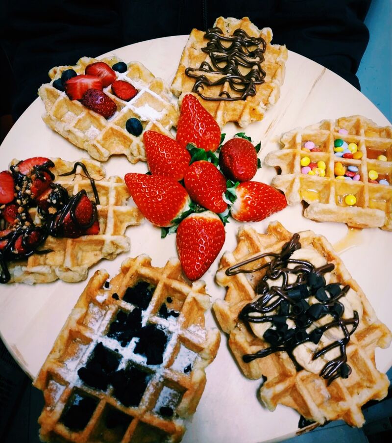 Gofres recién hechos
Pídelos como quieras?