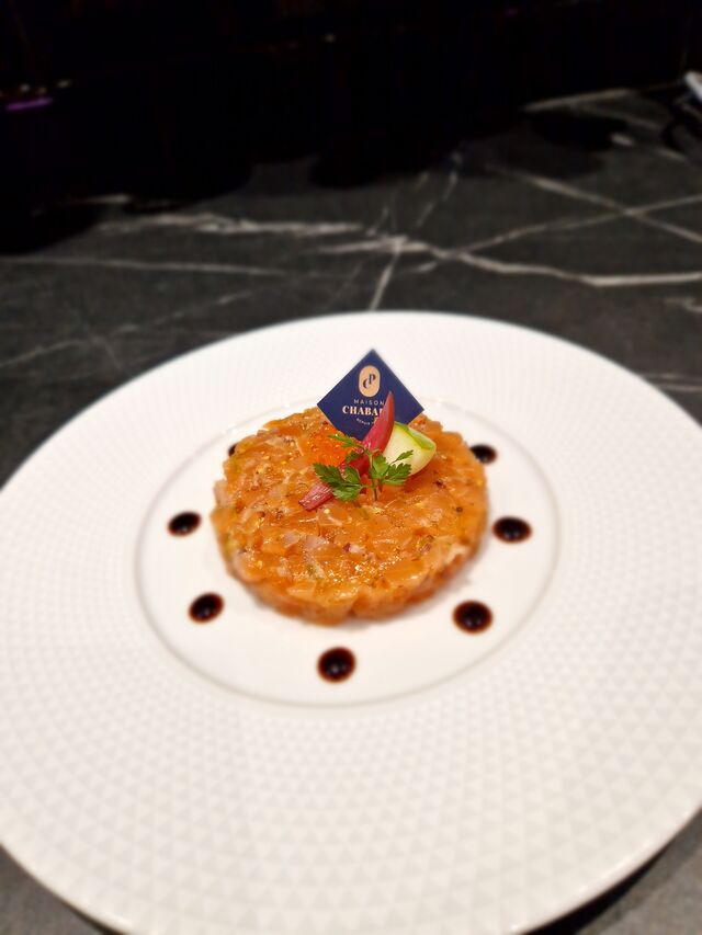 Tartare de saumon & pomme verte