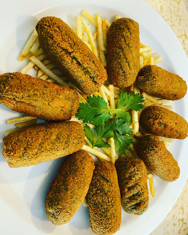 Croquetas de espinaca.