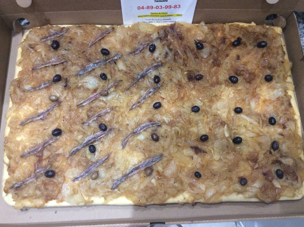 Plaque pissaladière 