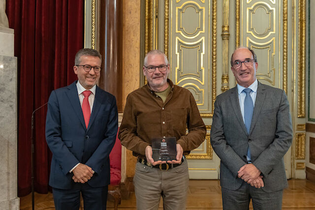 Receiving an Award from the Mayor 2024