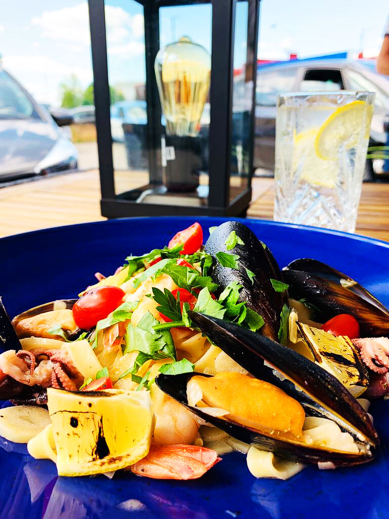 Tagliatelle z owocami morza - smak lata