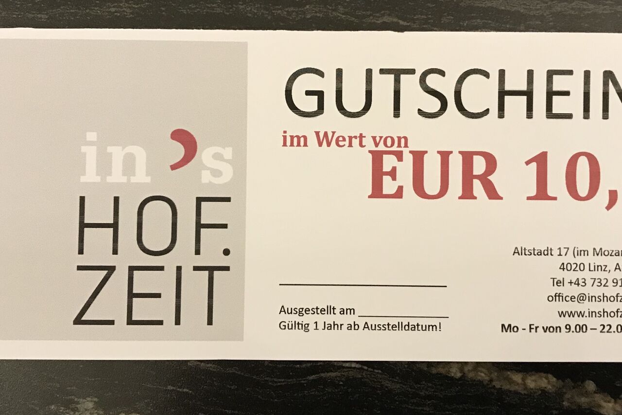 Gutscheine für ihre Liebsten