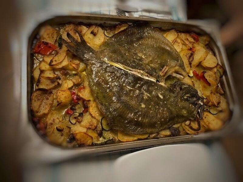 Rombo u pečnici sa krompirom