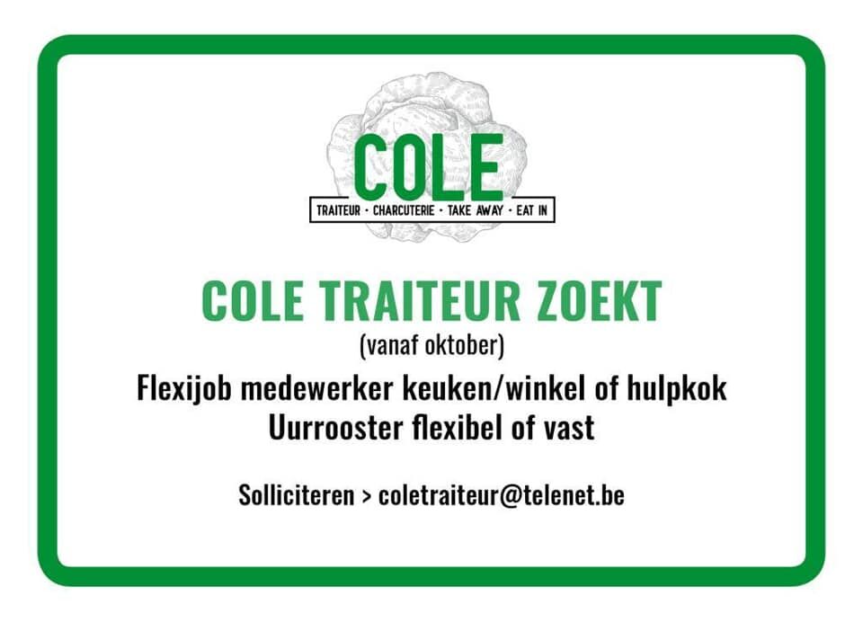 Wij zoeken nog versterking vanaf oktober! 