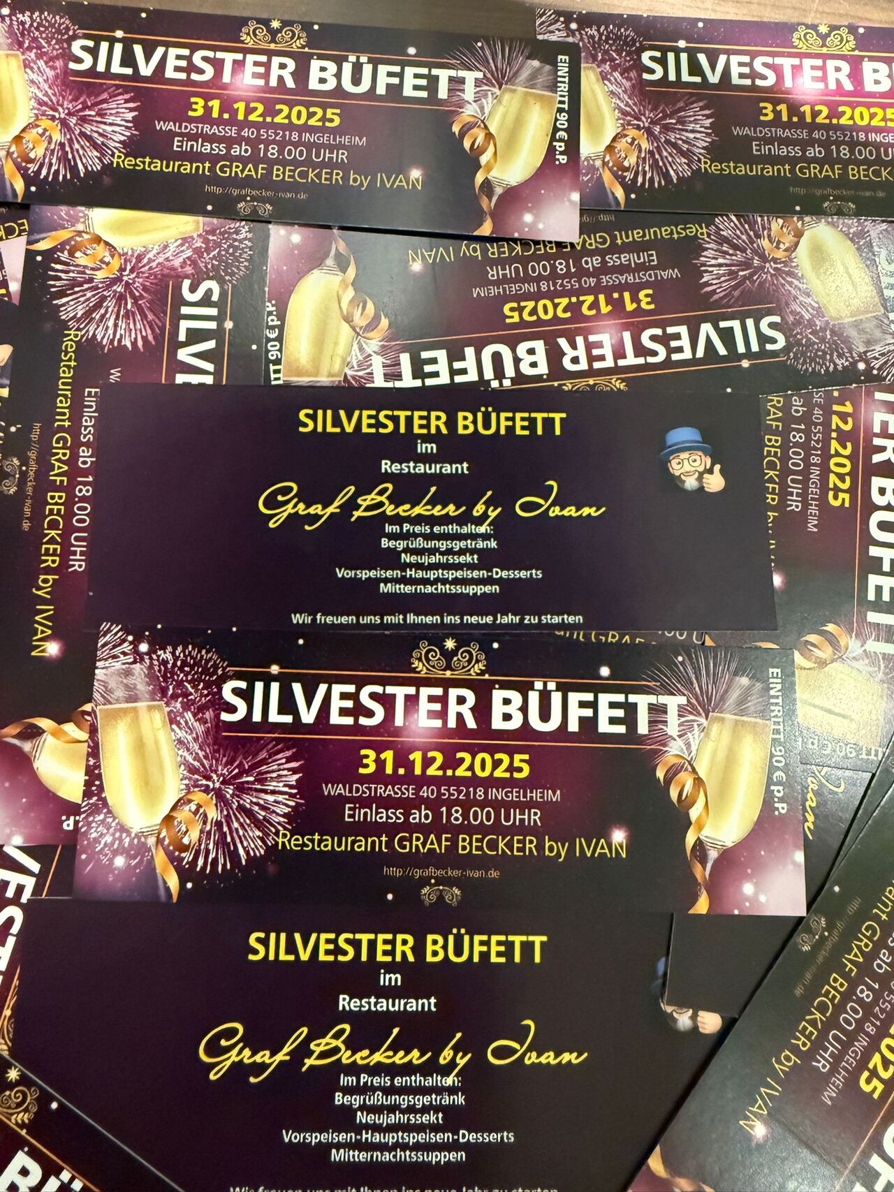 Exklusives Silvester Büfett im Graf Becker by Ivan