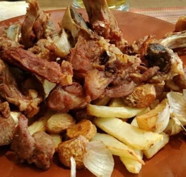 Cabrito frito. Muy típico de Fuerteventura