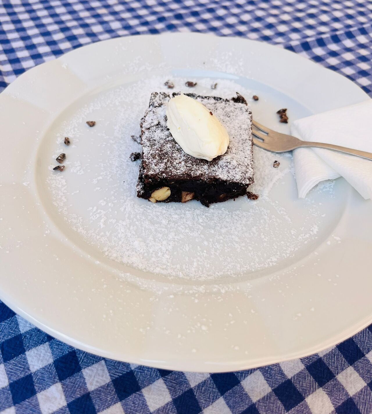 Domácí brownies s mascarpone