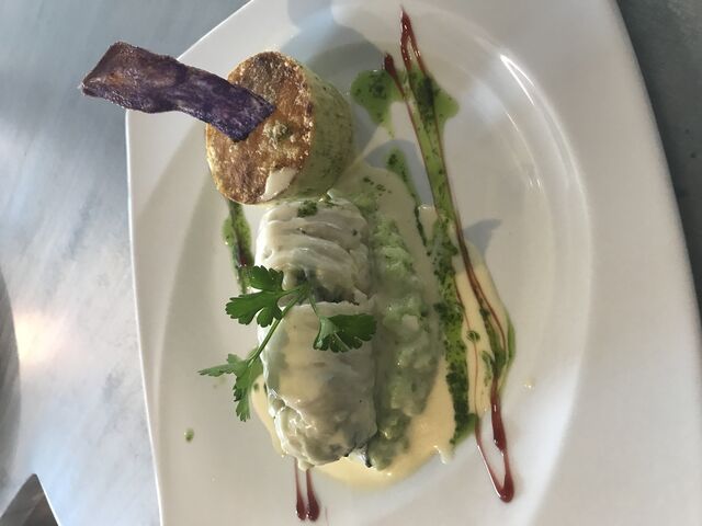 Roule de lieu aux épinards