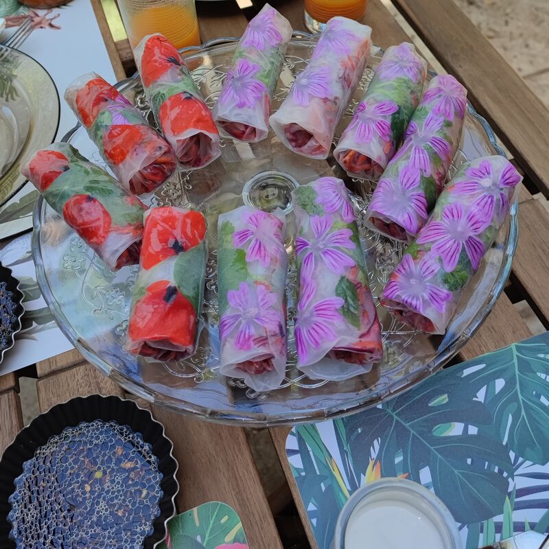 Rouleaux de printemps fleuris 🌺