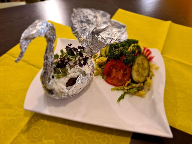 Folienkartoffel in der Sommersaison