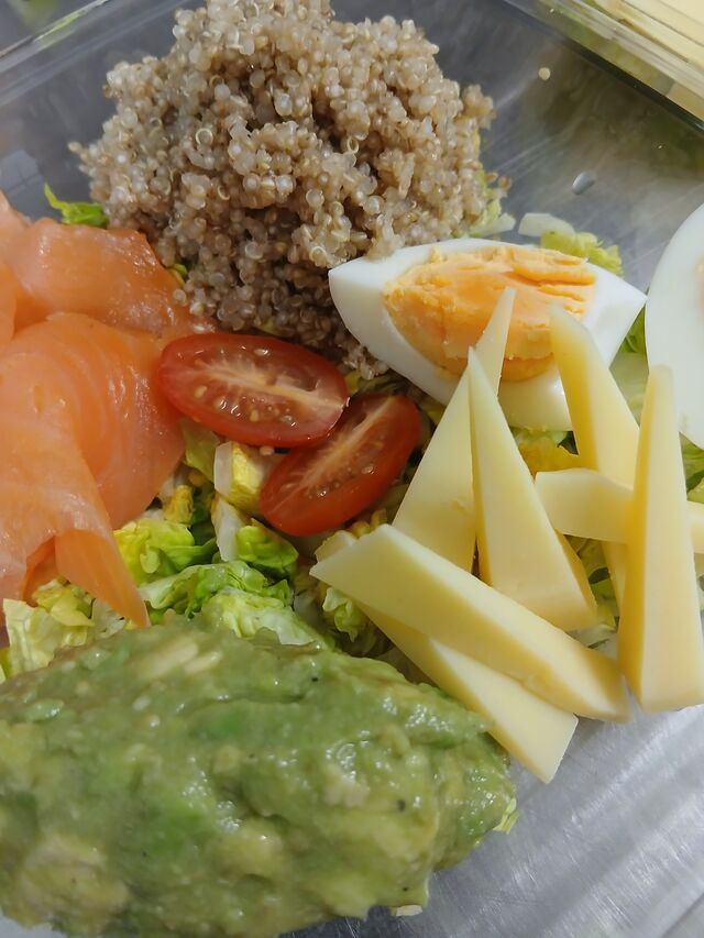 Quinoa truite fumée