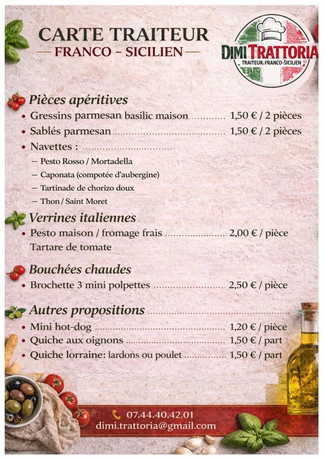 Nos pièces apéritives