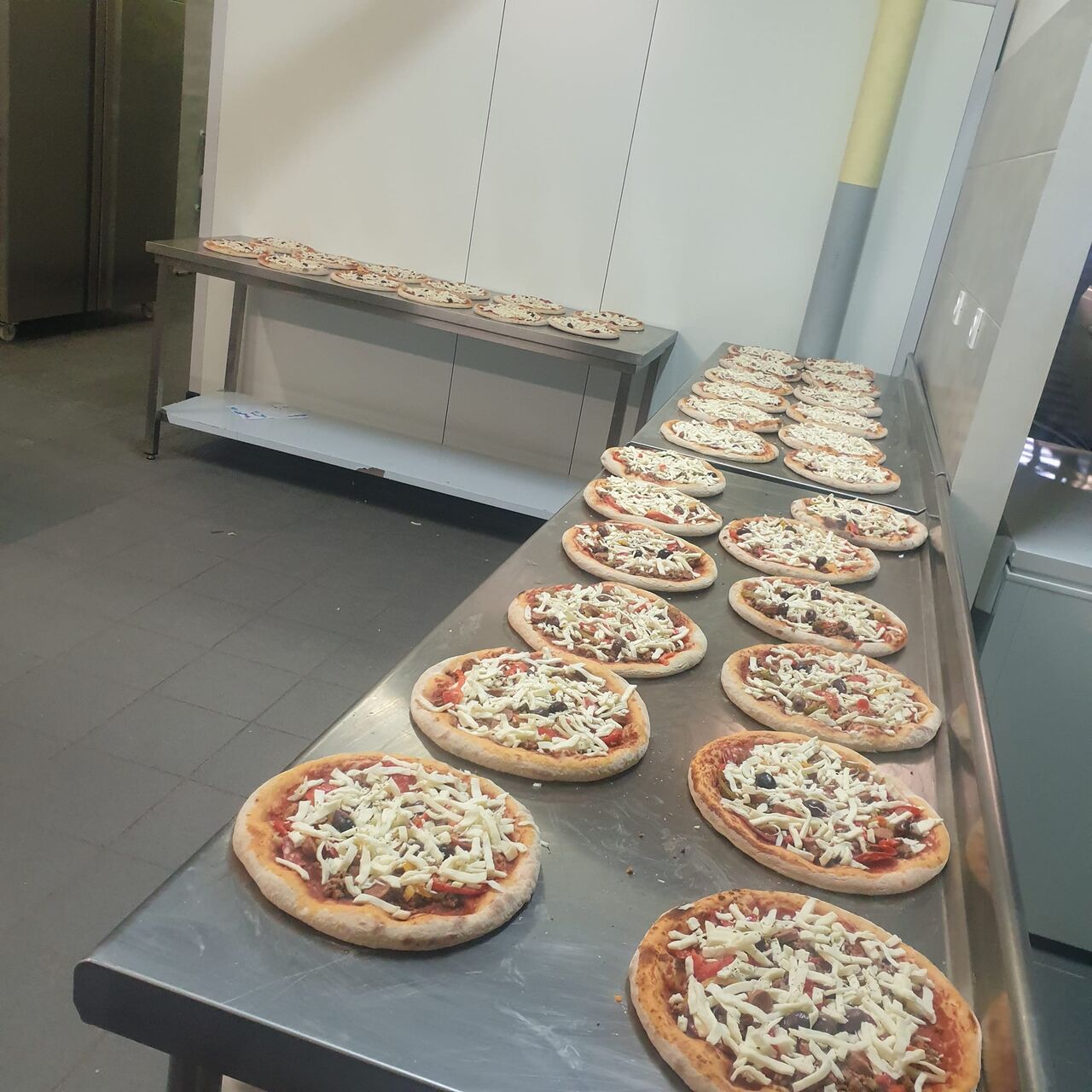 Les pizzas sont prêtes ...