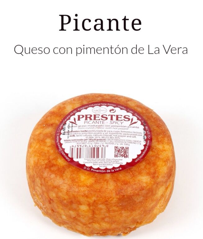 Queso gallego Prestes de Vaca al Pimentón picante