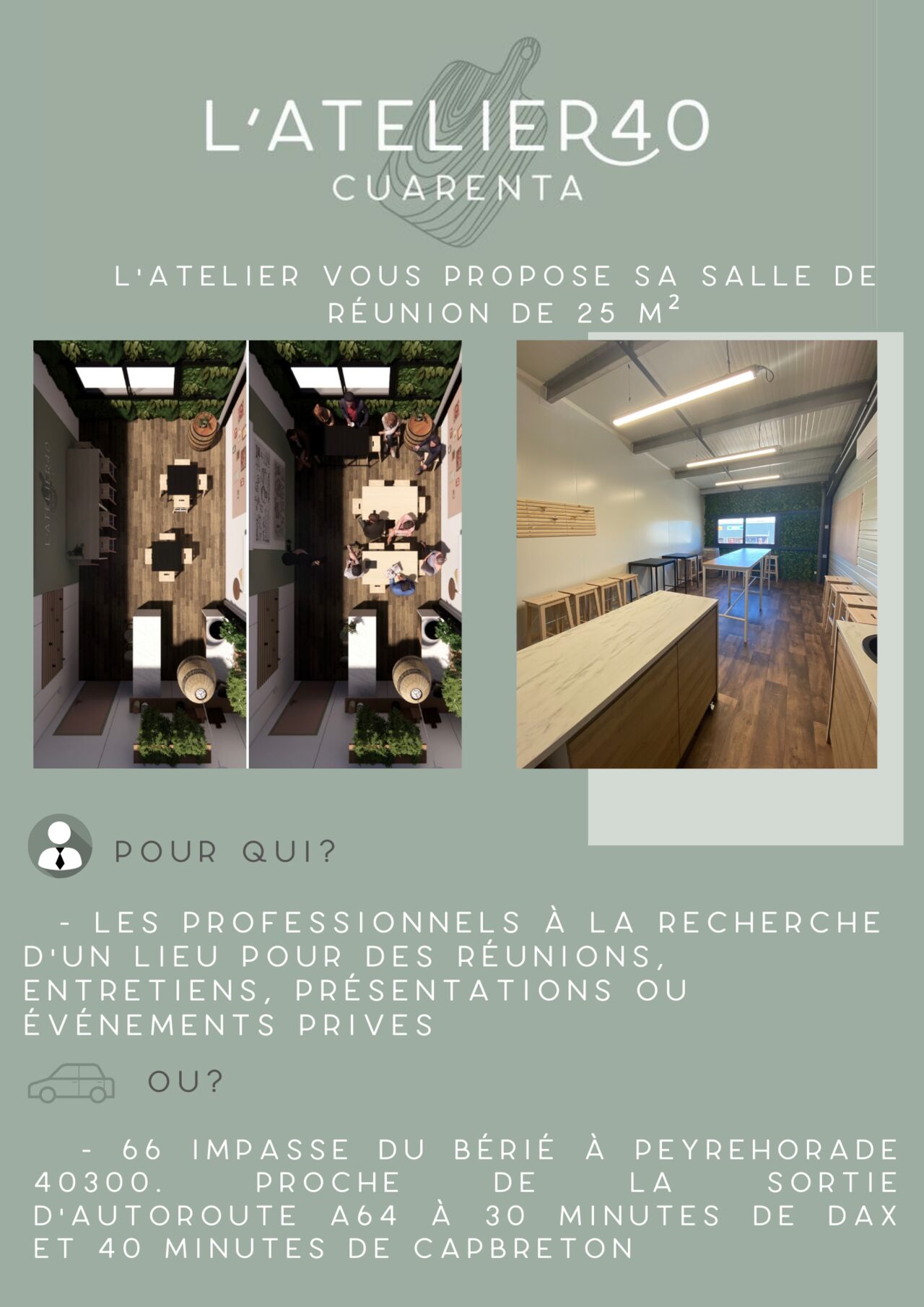 Salle de dégustation disponible pour vos événements professionnels