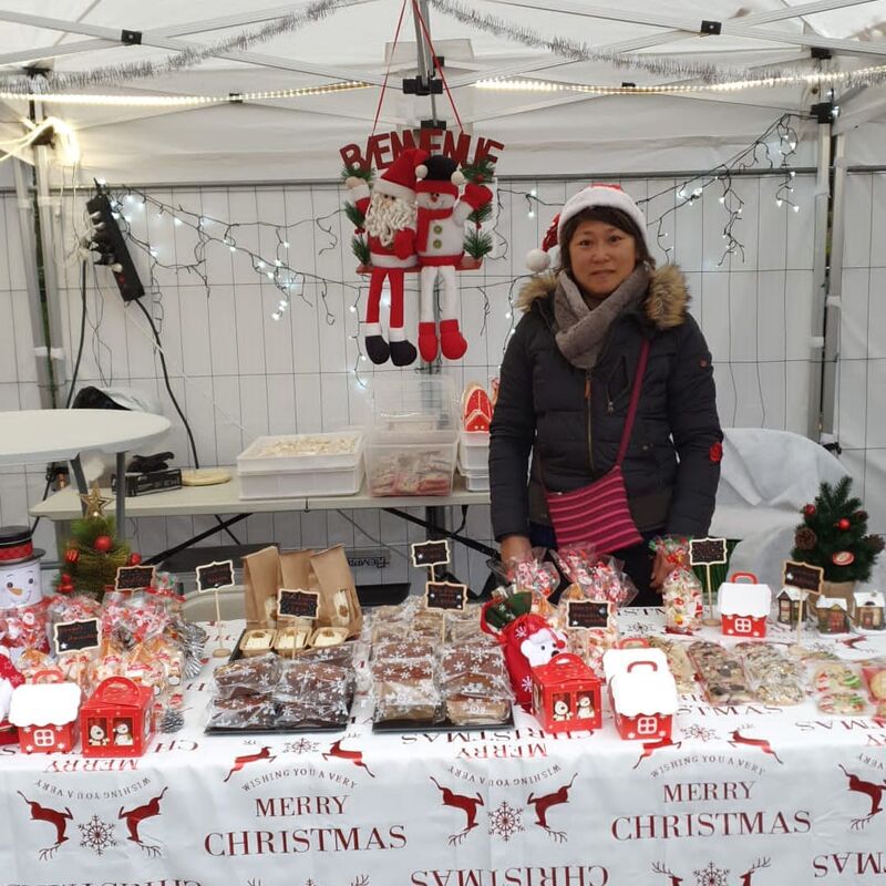 Mon stand au marché de Vaux-sur-Seine