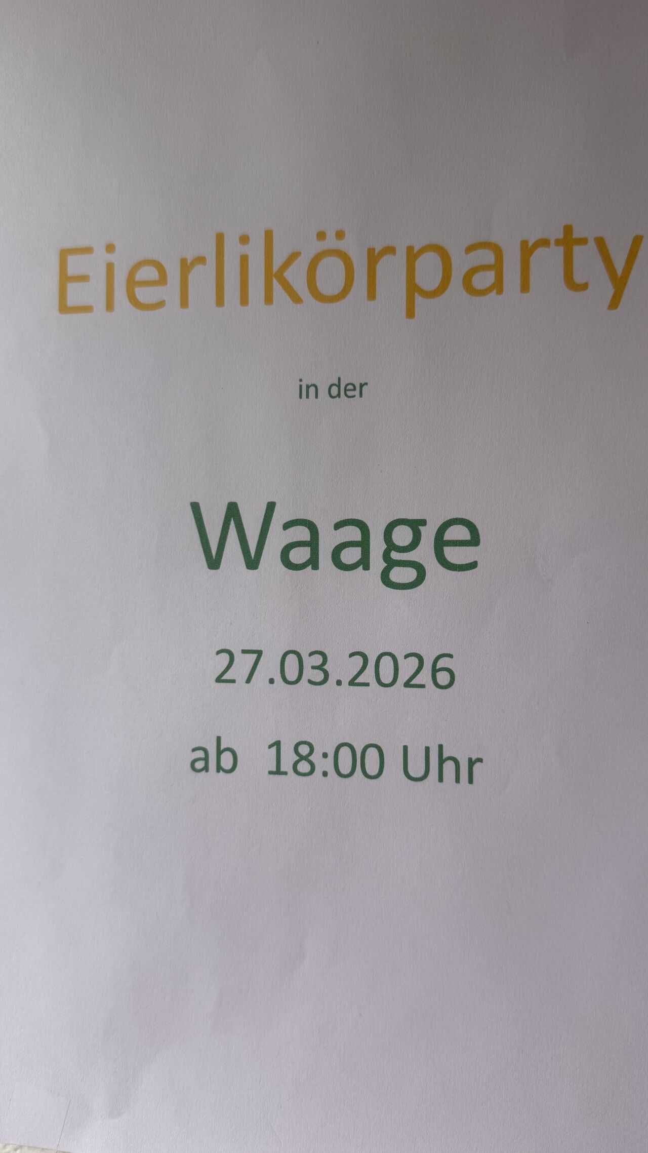 Eierlikörparty 27.03.2026