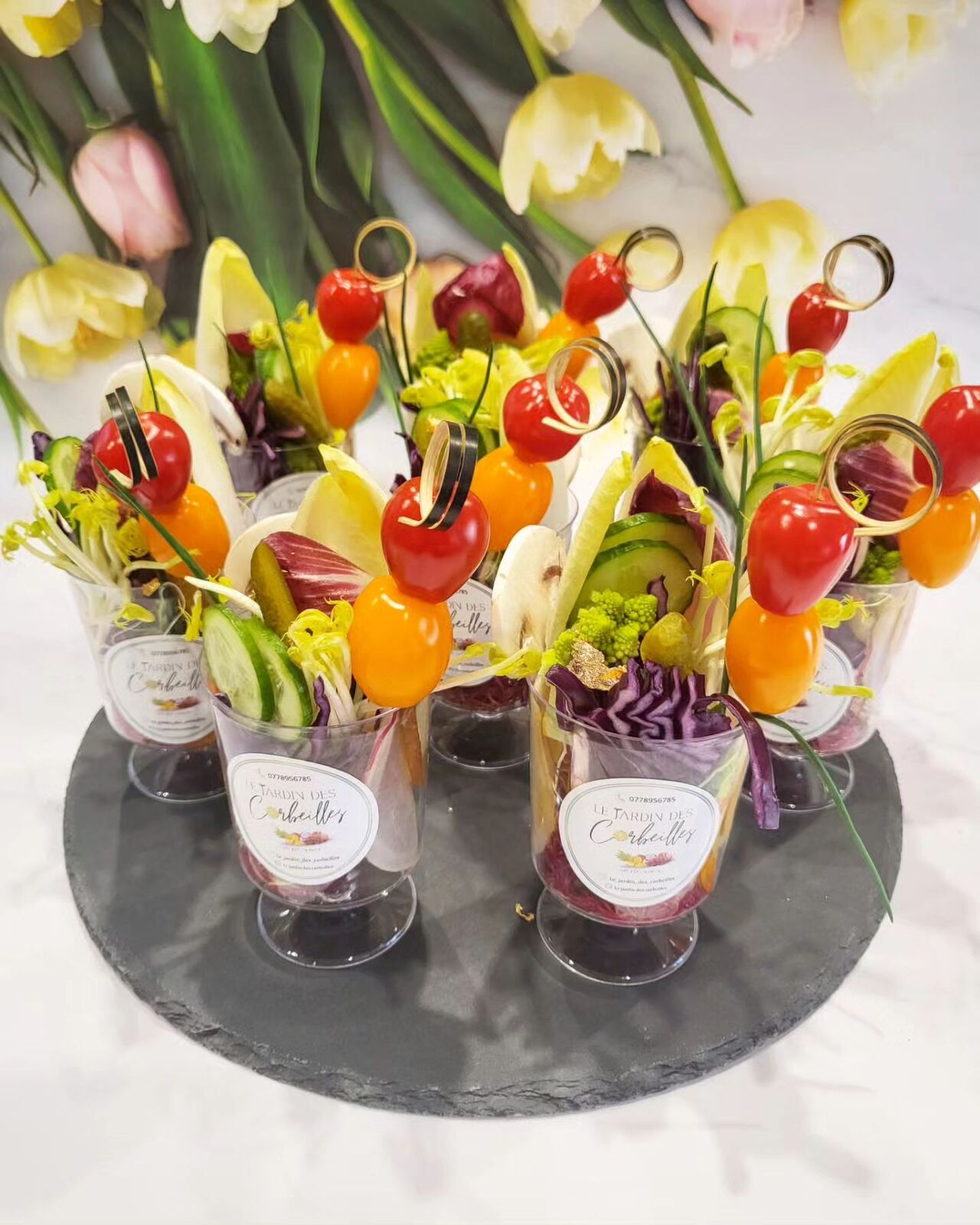 Verrines végétariennes 6.50€ / verrine 