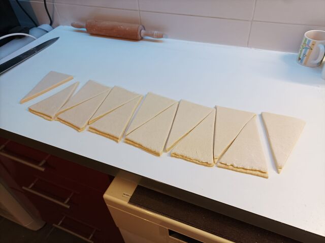 découpe de croissants