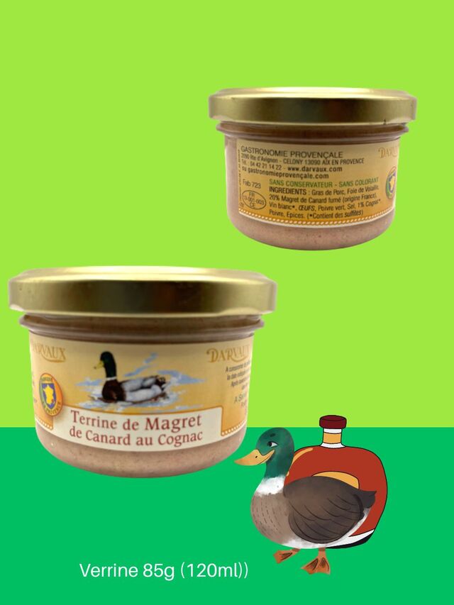 TERRINE de MAGRET de CANARD au Cognac - 85g - 210ml