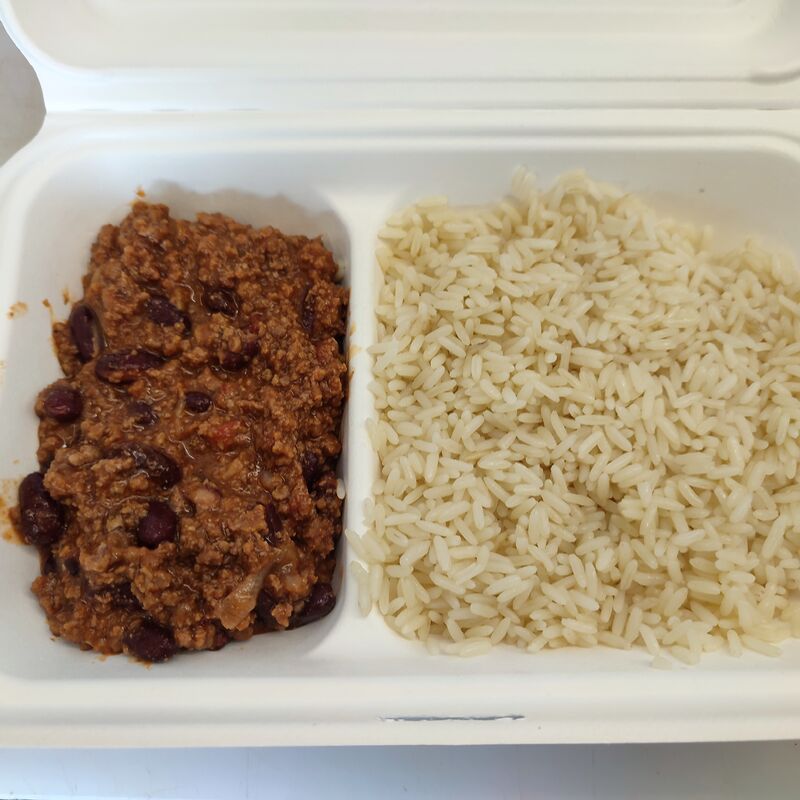 Chili con carne et riz